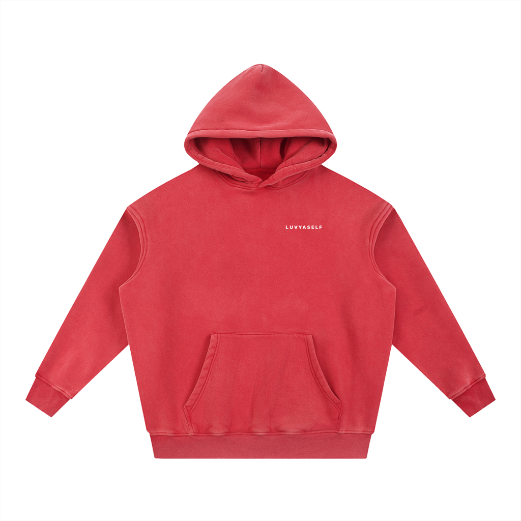 Uniform Snow Wash Fleece Oversize Hoodie