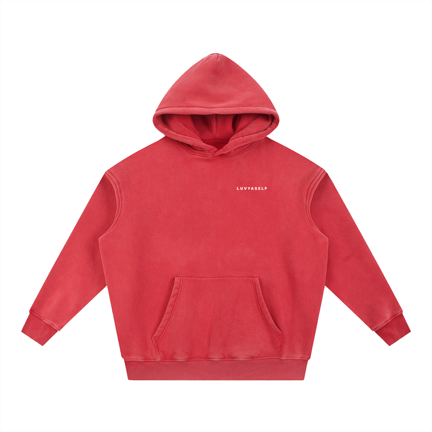 Uniform Snow Wash Fleece Oversize Hoodie