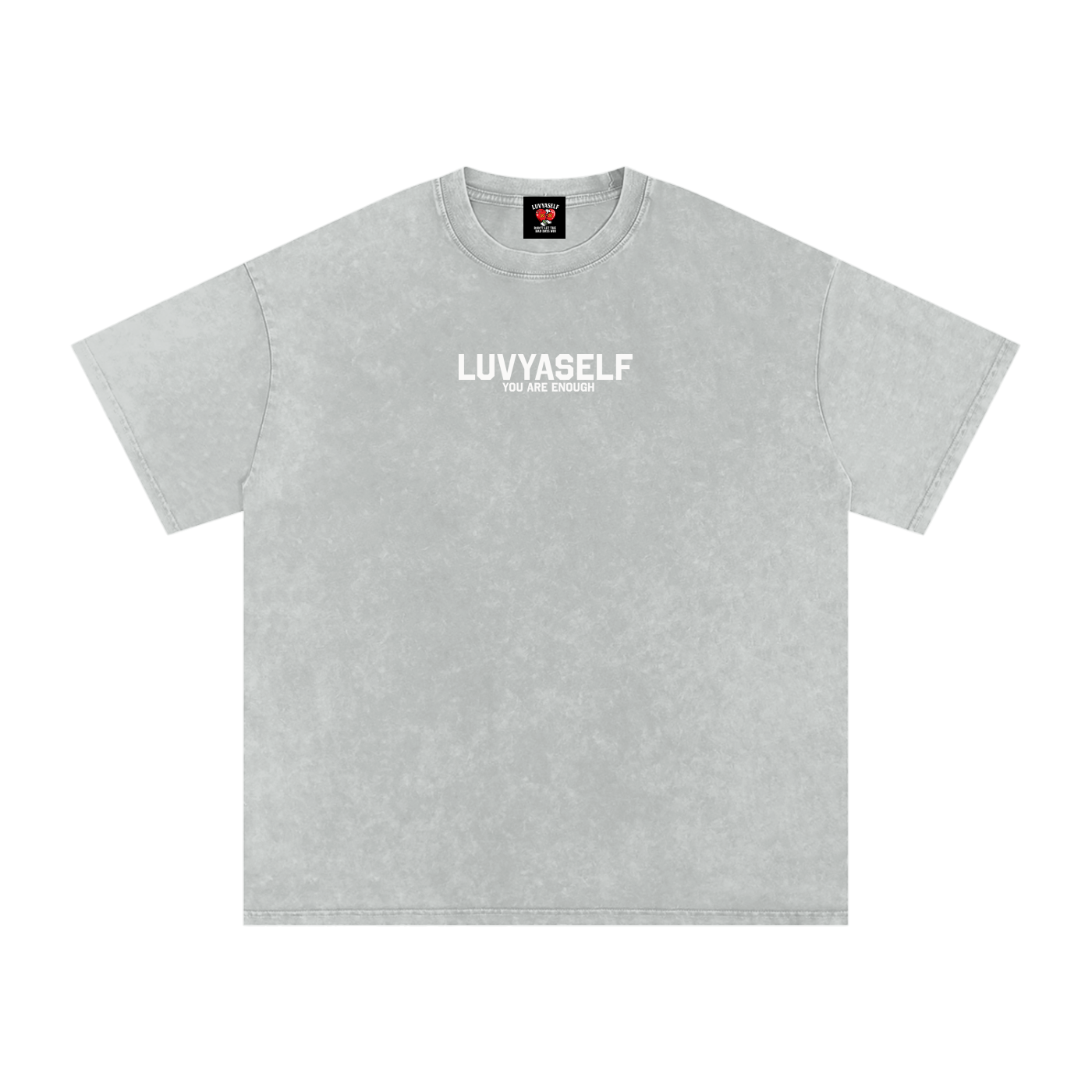 LUVYASELF - Snow Washed Oversized Cotton T-Shirt
