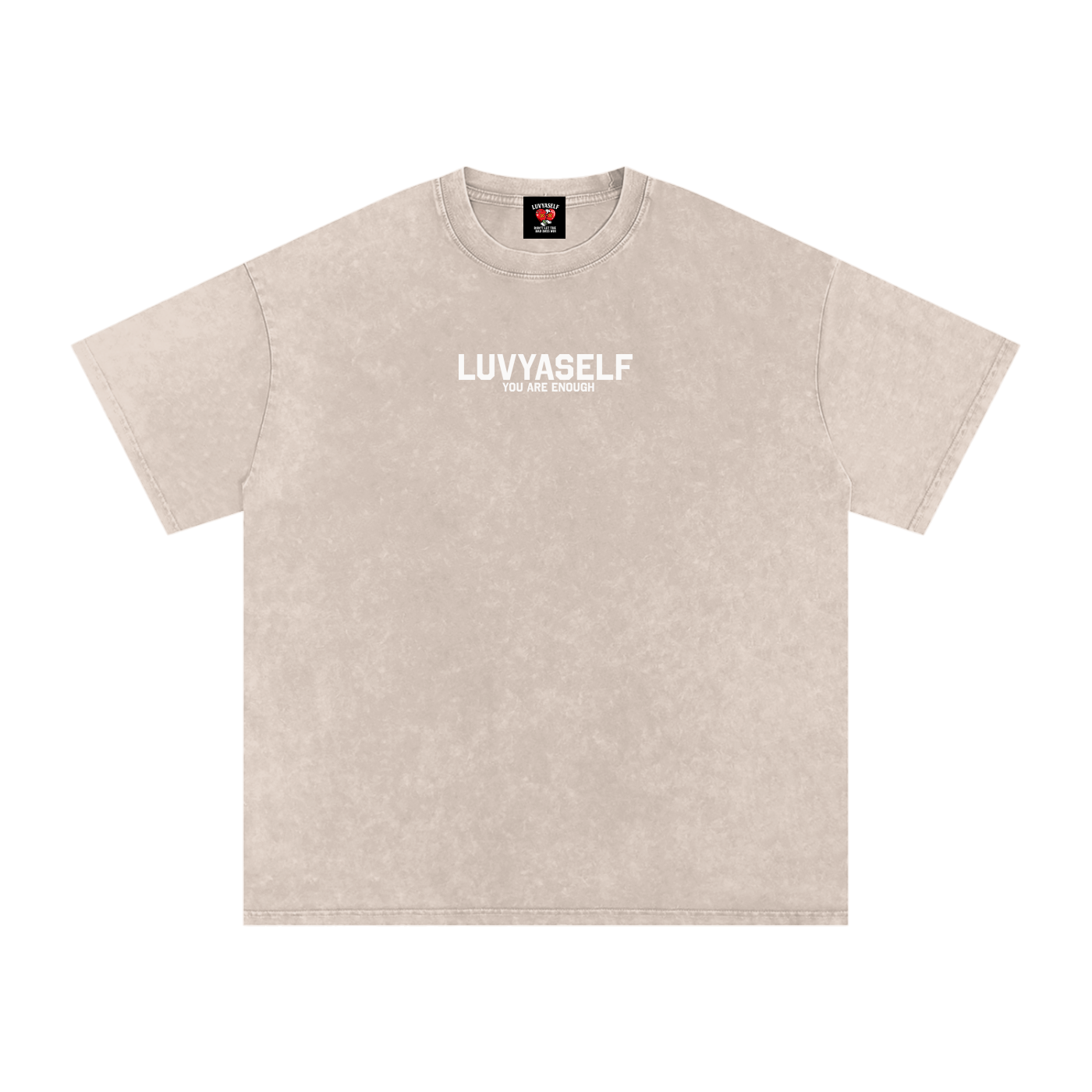 LUVYASELF - Snow Washed Oversized Cotton T-Shirt