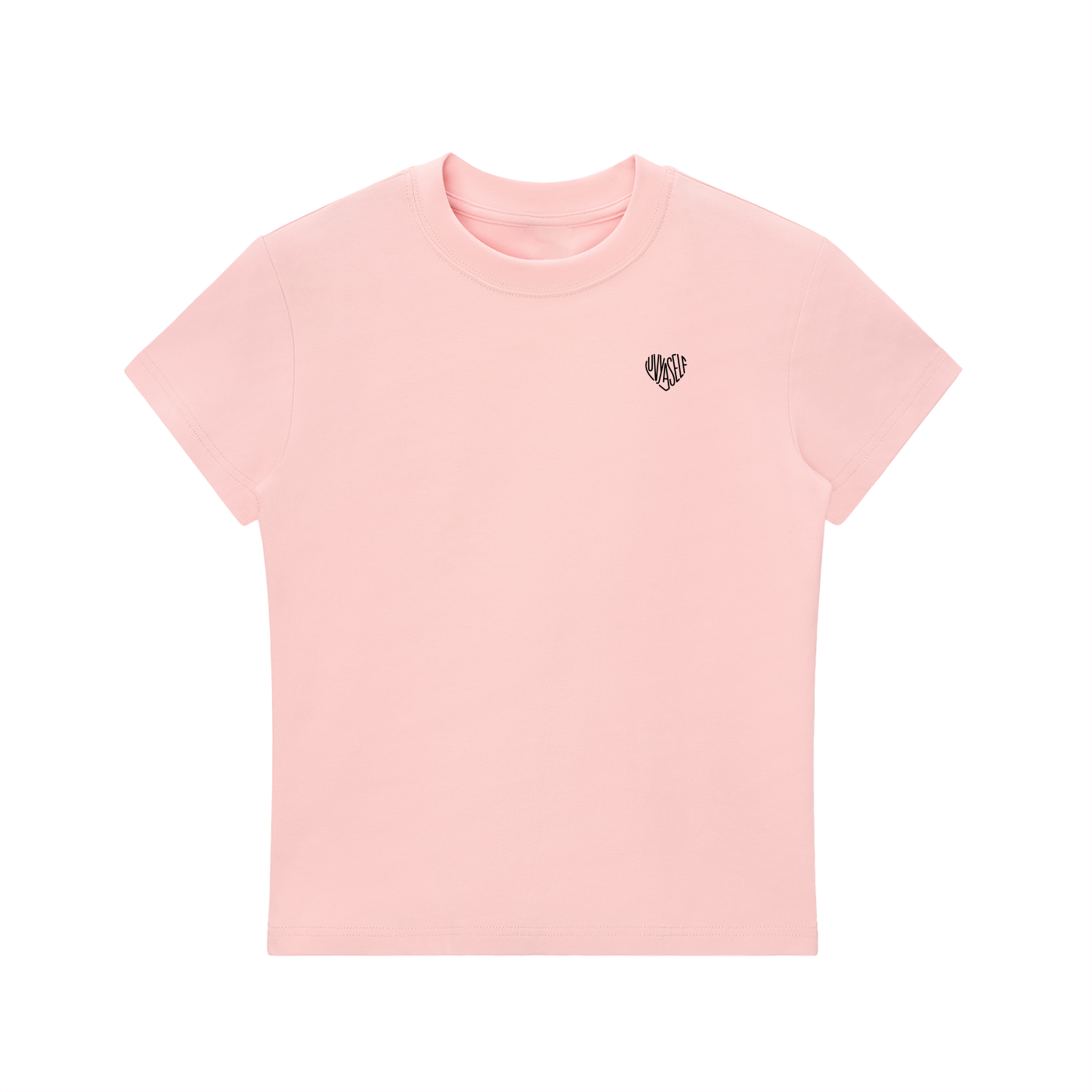 LUVYASELF - Essential Bodycon Crewneck T-Shirt