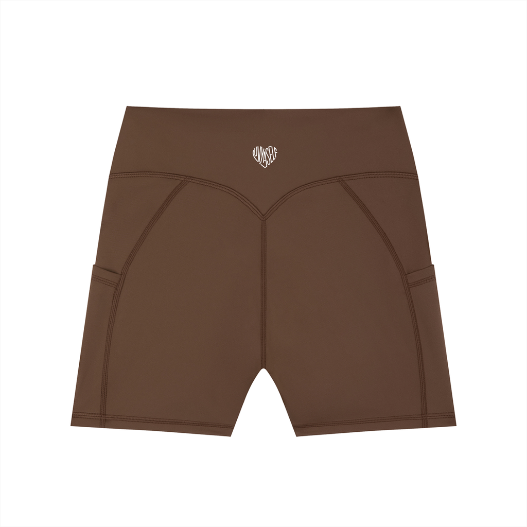 Women's High-Waisted Pocket Biker Shorts