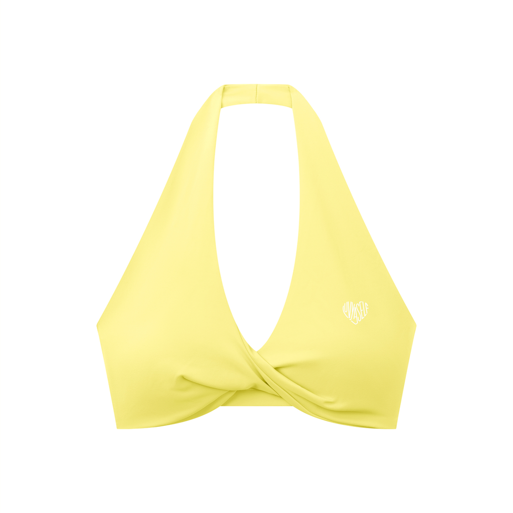 Uniform Sports Bra — Pleated Halter