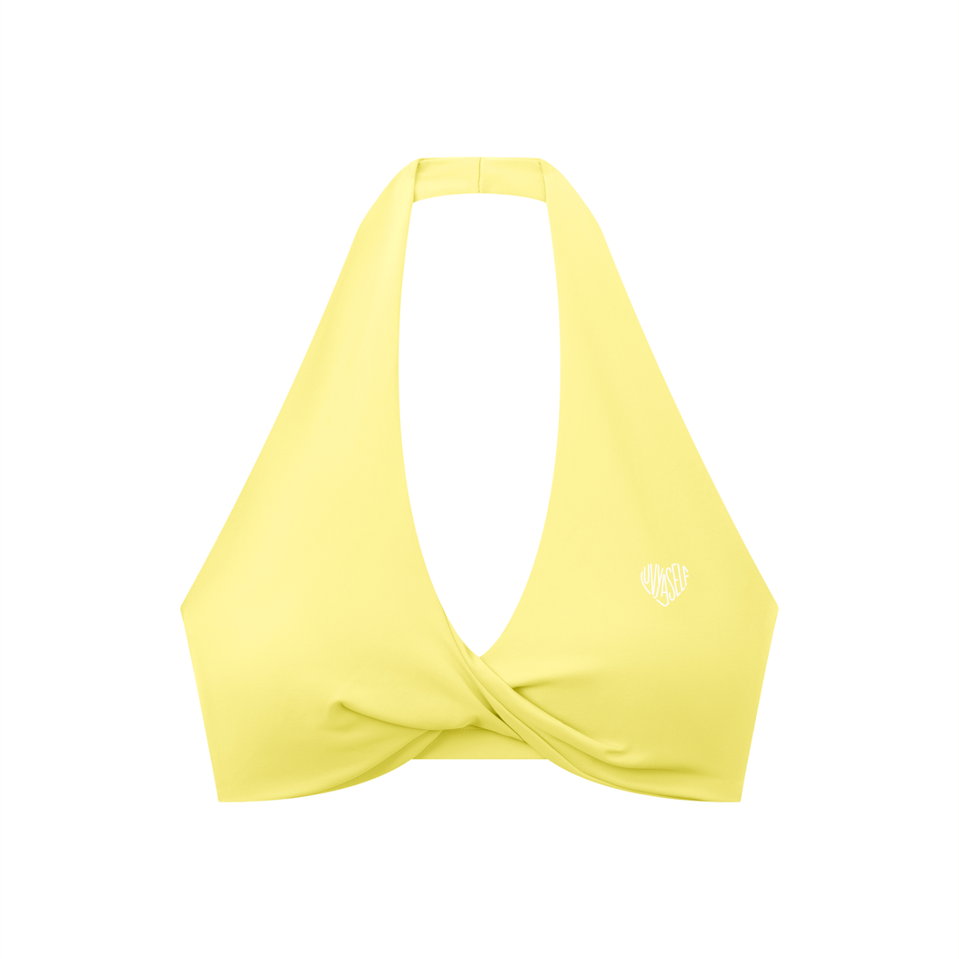 Women's Pleated Halter Sports Bra