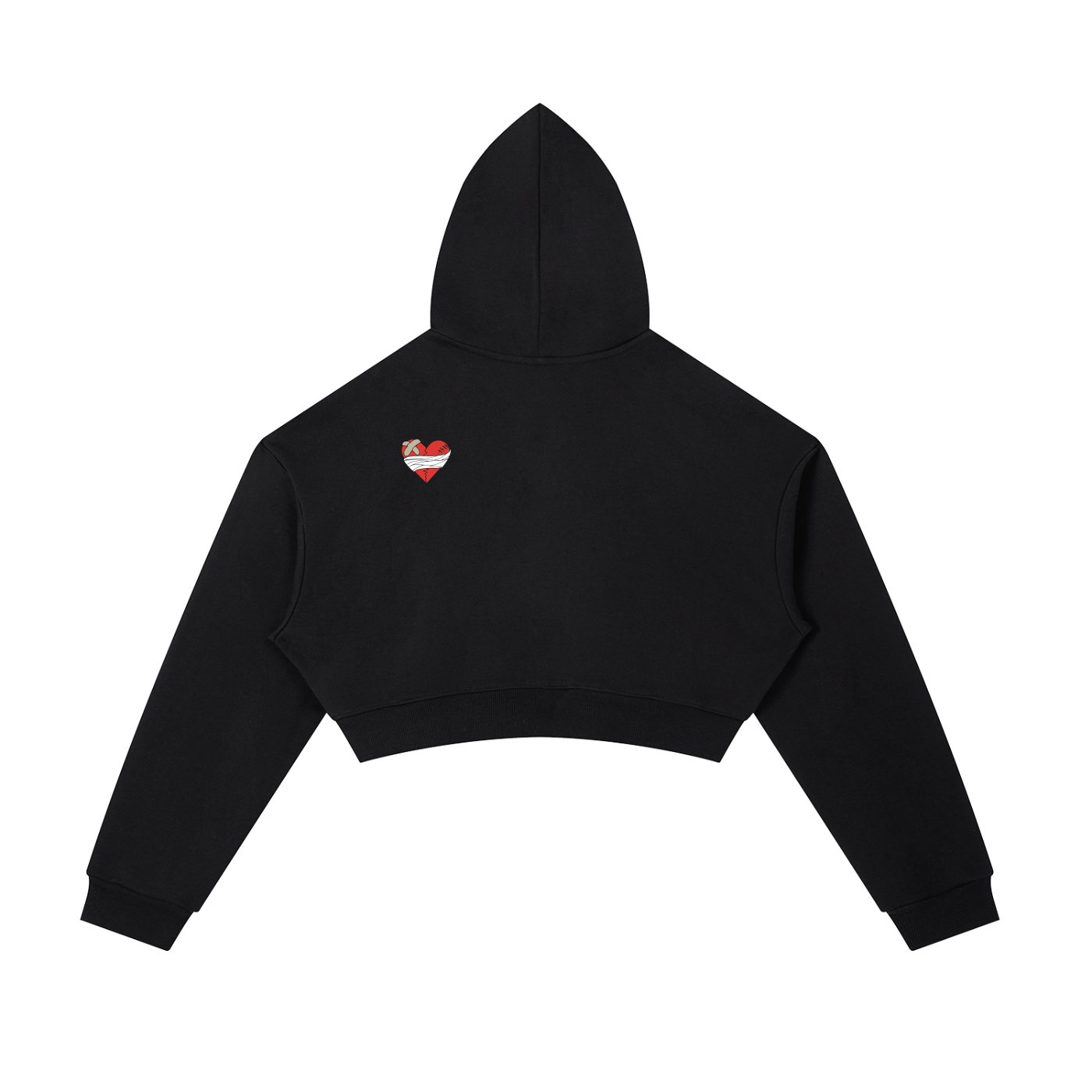 Essential Cropped Zip-Up Hoodie