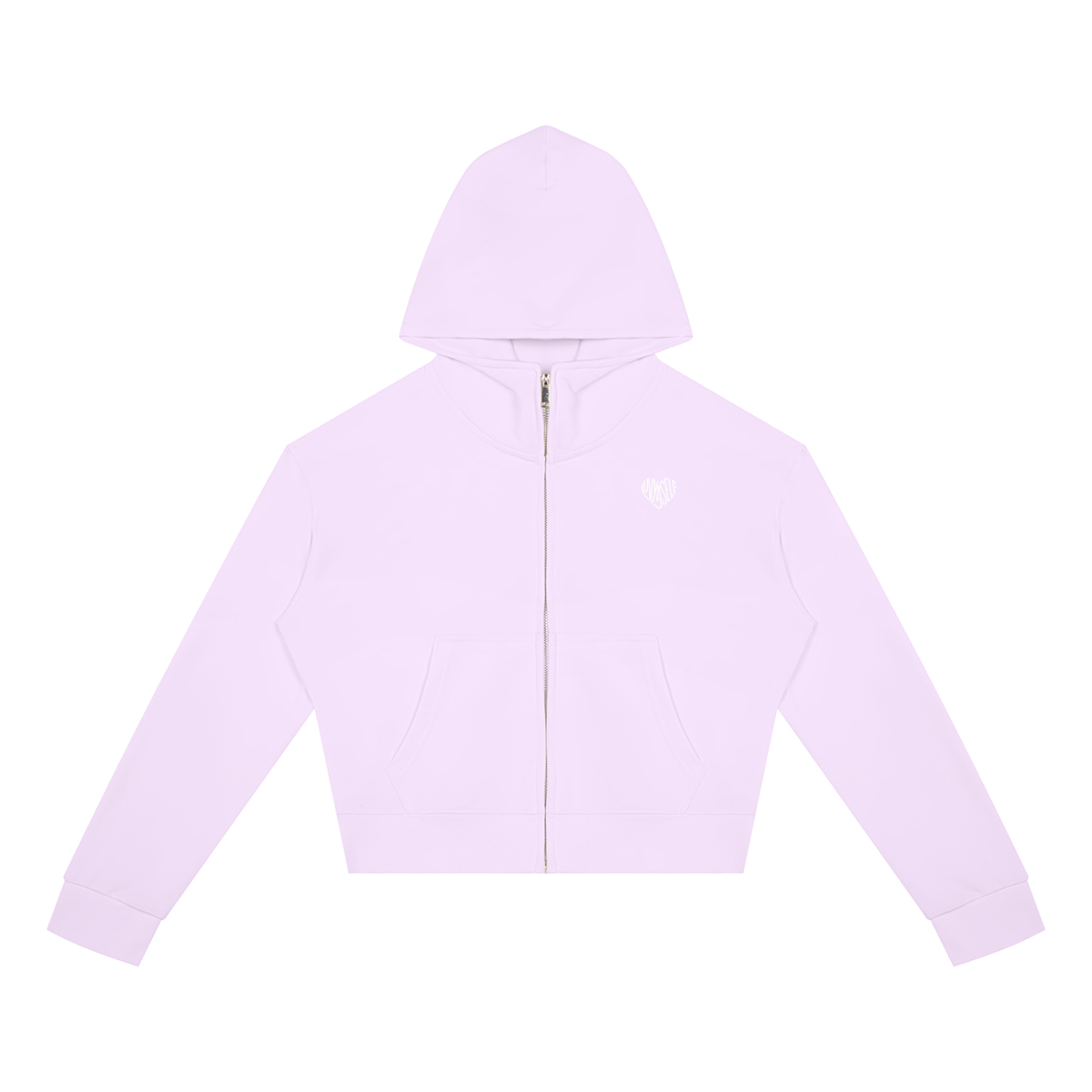 Women's Crop Full Zip Hoodie