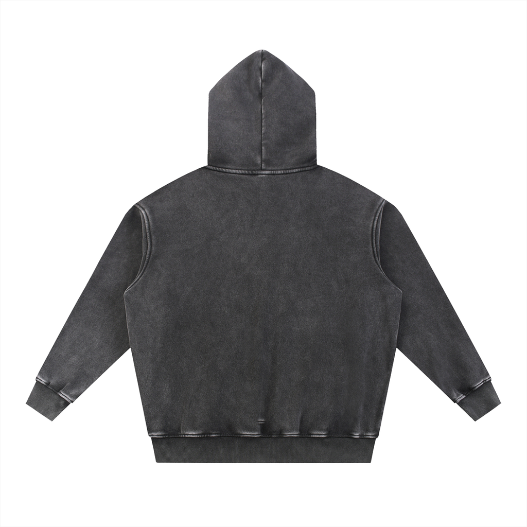 Uniform Snow Wash Fleece Oversize Hoodie