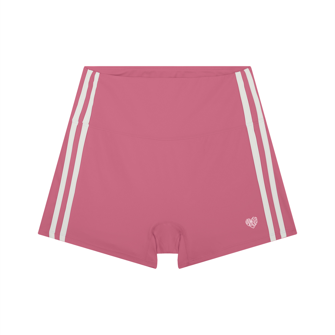 Uniform High-Waist Color Block Yoga Shorts