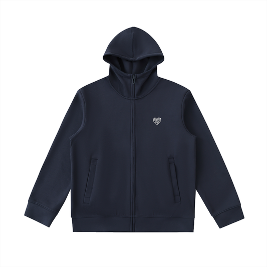 LUVYASELF Essential Heavyweight High Neck  Zip-Up Hoodie