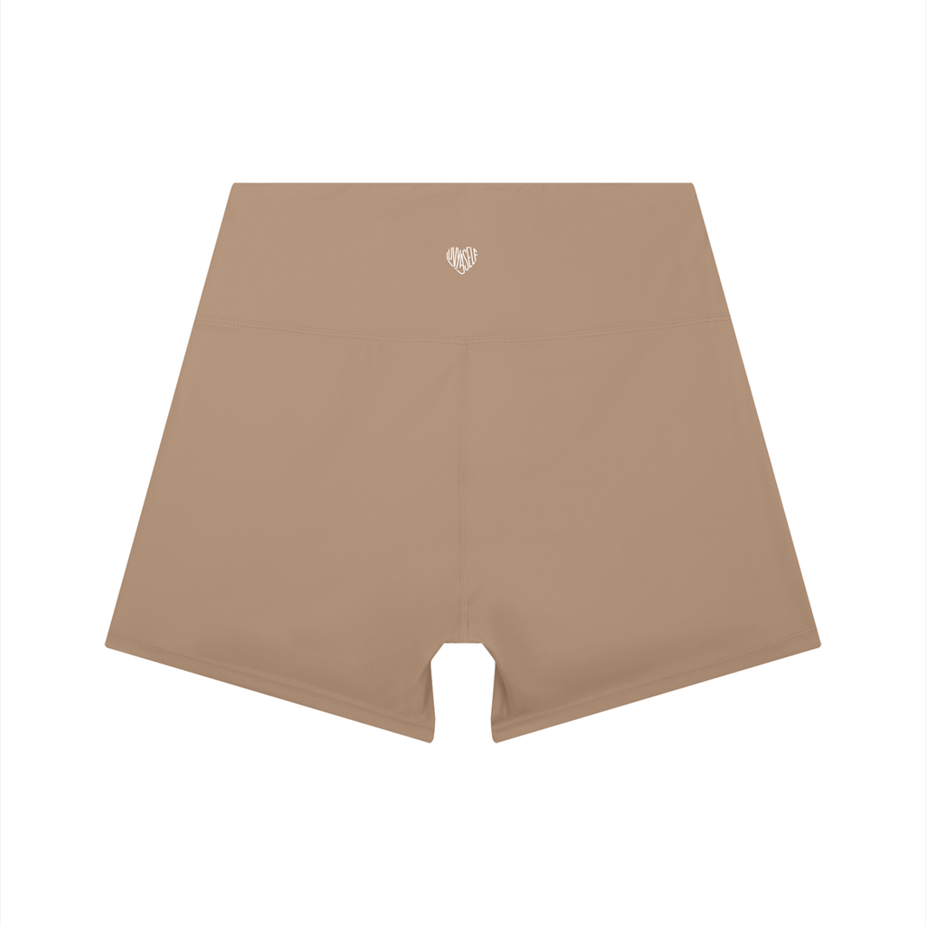 Uniform High-Waist Color Block Yoga Shorts