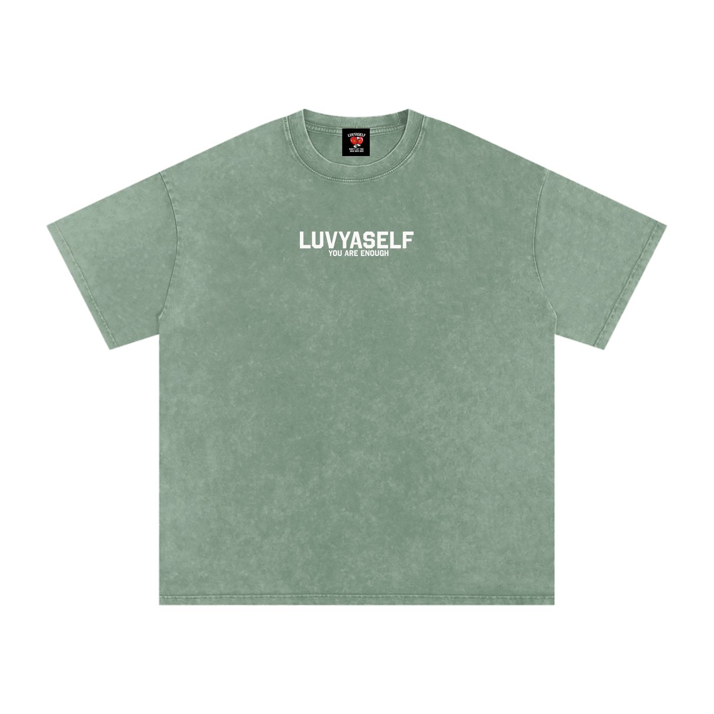 LUVYASELF - Snow Washed Oversized Cotton T-Shirt