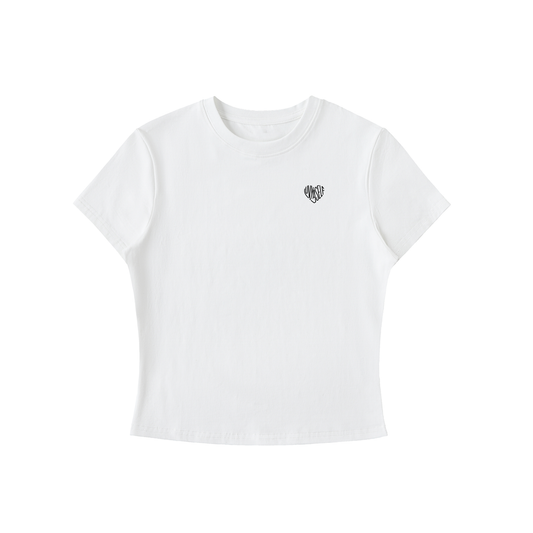 LUVYASELF Essential Bodycon Crewneck T-Shirt