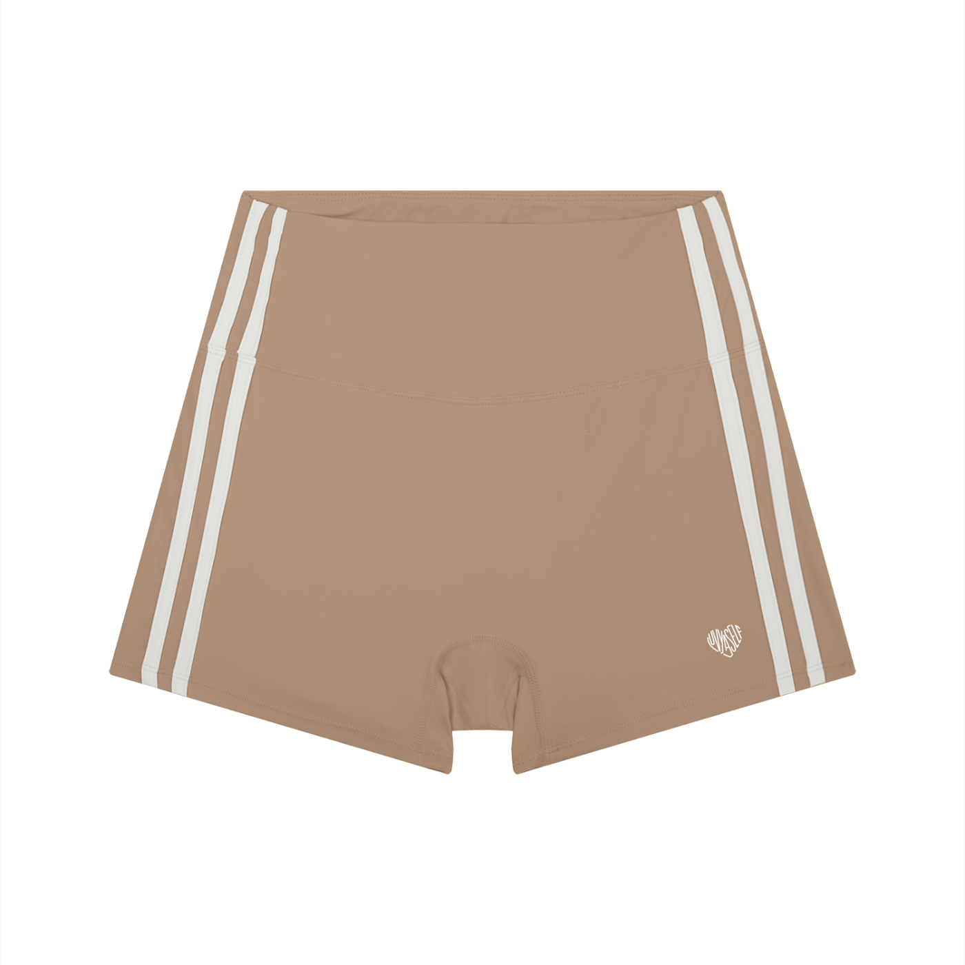Uniform High-Waist Color Block Yoga Shorts
