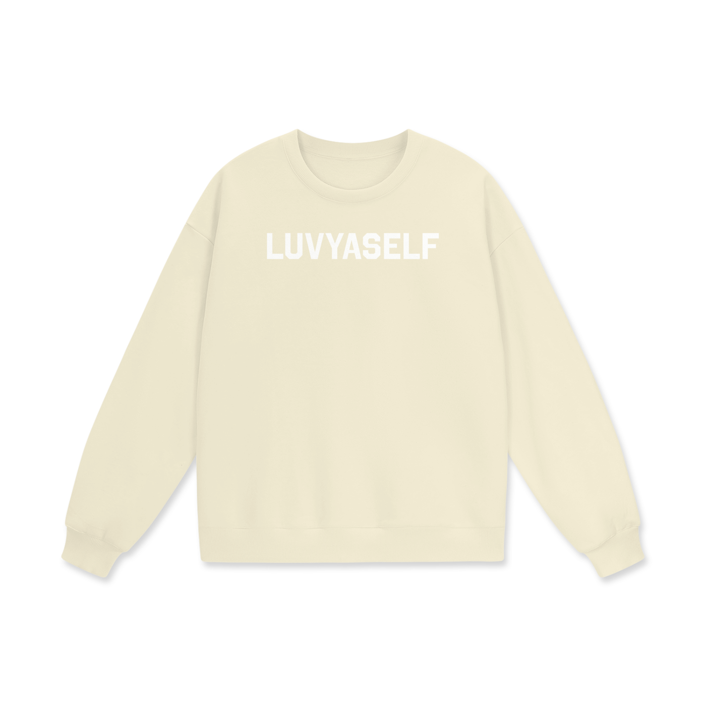 LUVYASELF - Streetwear Unisex Heavyweight Drop Shoulder Oversized Fleece Sweatshirt