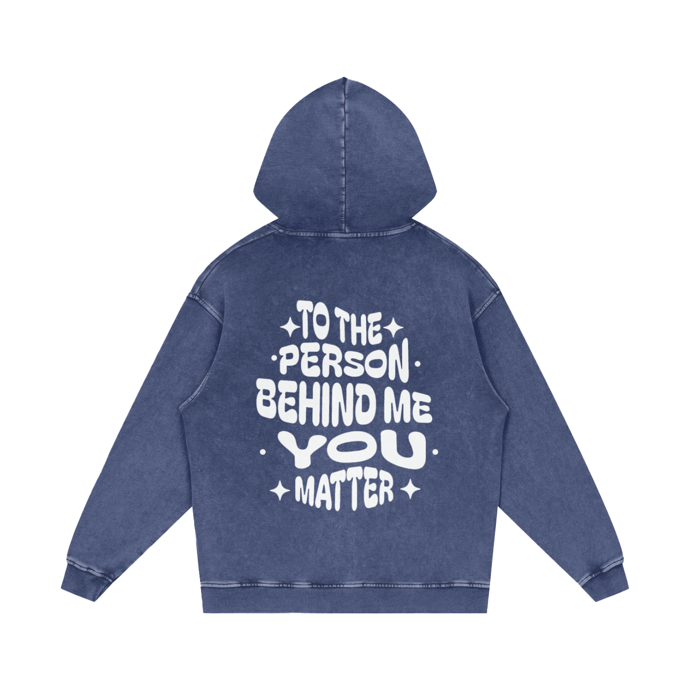 LUVYASELF "You Matter" Acid Wash Oversize Hoodie | 420 GSM Heavy weight cotton | Unisex Vintage Style