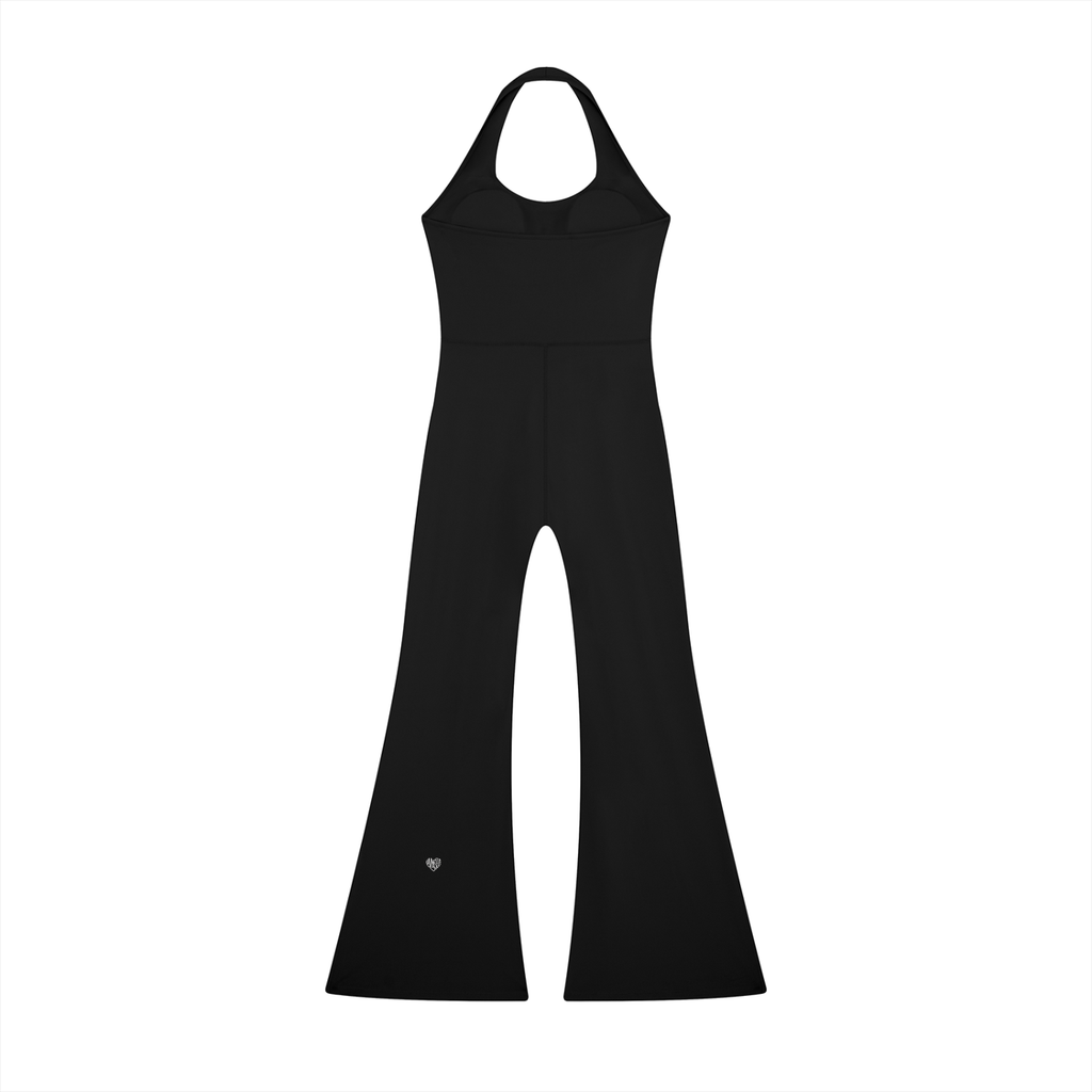Uniform Halter Flared Jumpsuit