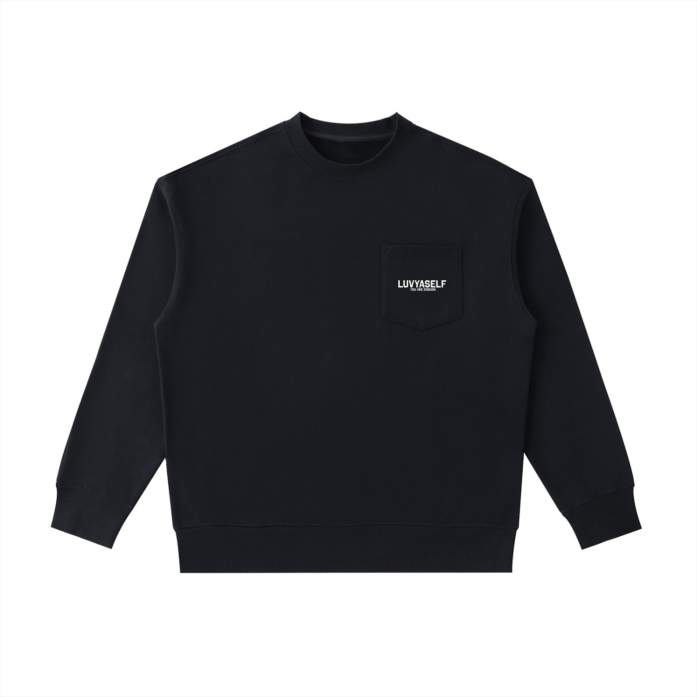 LUVYASELF - Heavyweight Patch Pocket Crewneck Sweatshirt
