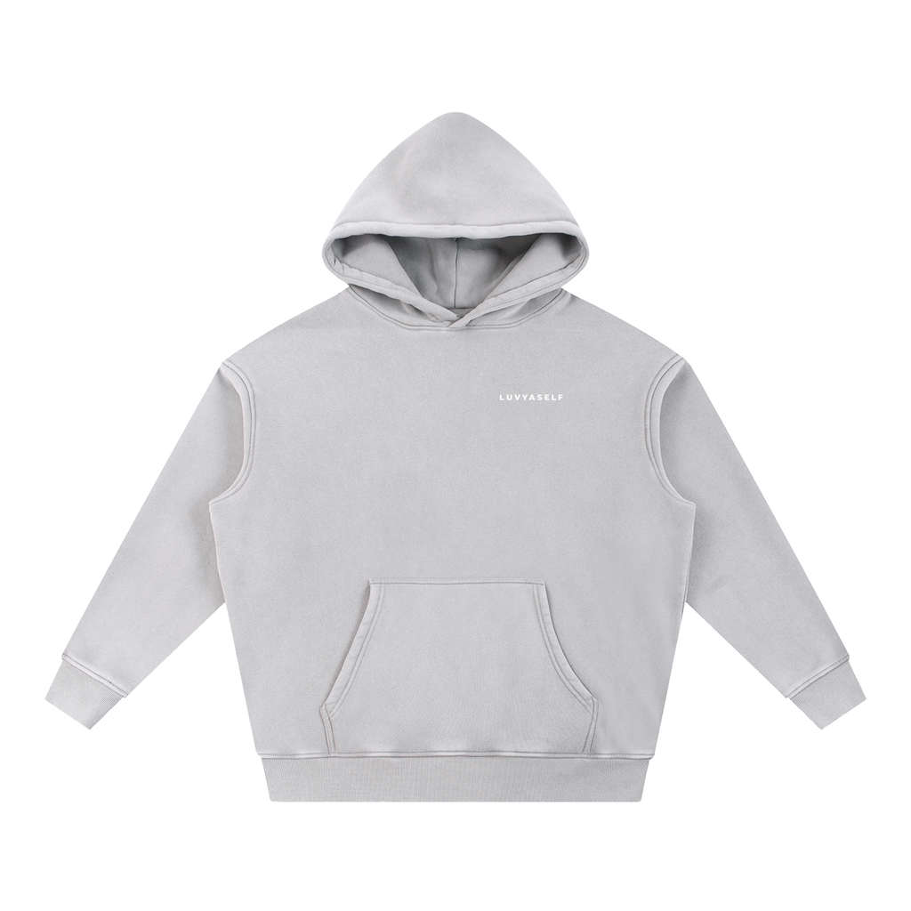 Uniform Snow Wash Fleece Oversize Hoodie