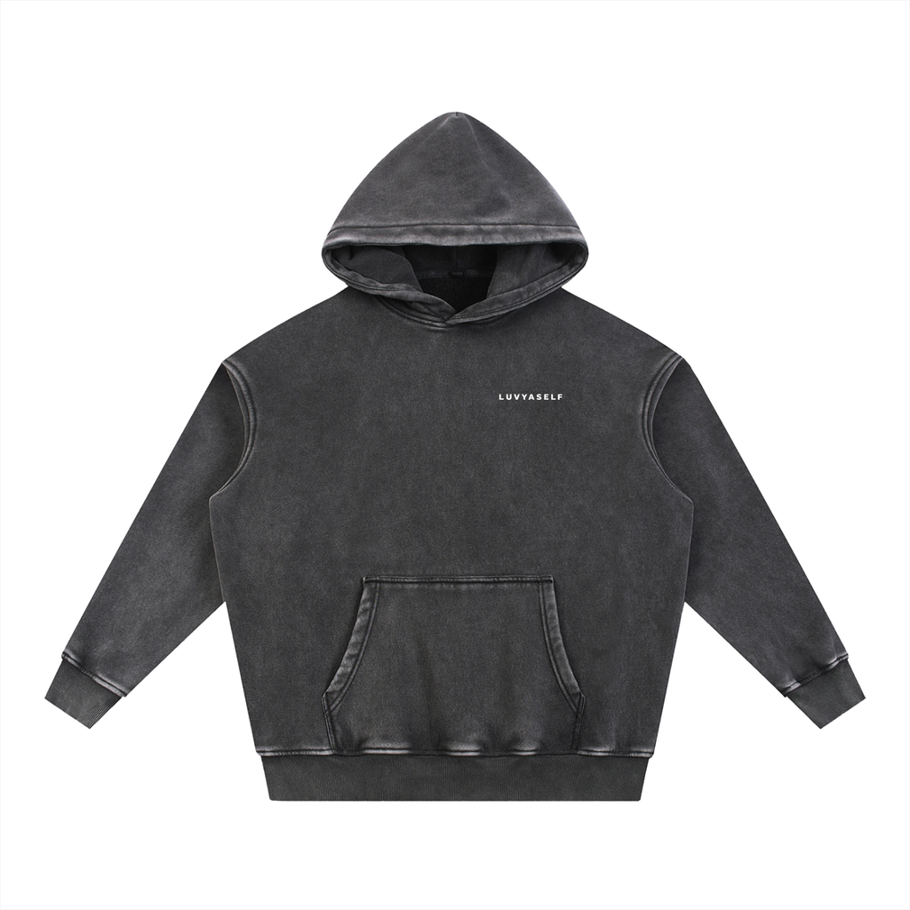 Uniform Snow Wash Fleece Oversize Hoodie