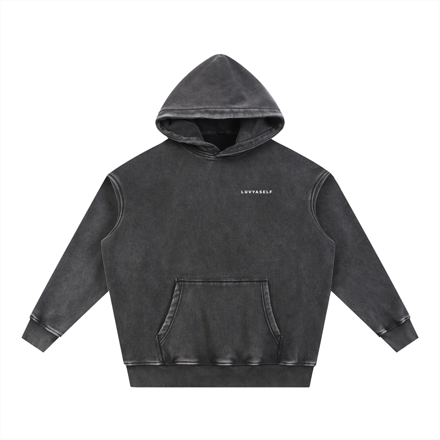 Uniform Snow Wash Fleece Oversize Hoodie