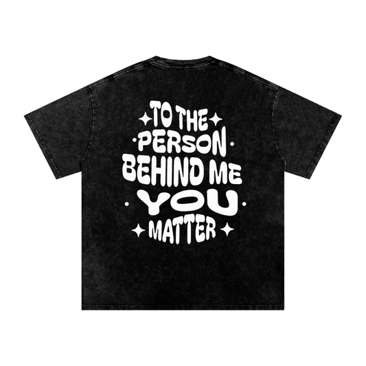 LUVYASELF,You Matter,Heavyweight 250 GSM,Self-Love,Self-Luv,Vintage Oversized Tee,Positivity,Mental Health shirt,Acid Wash T-shirt,Motivational Tee