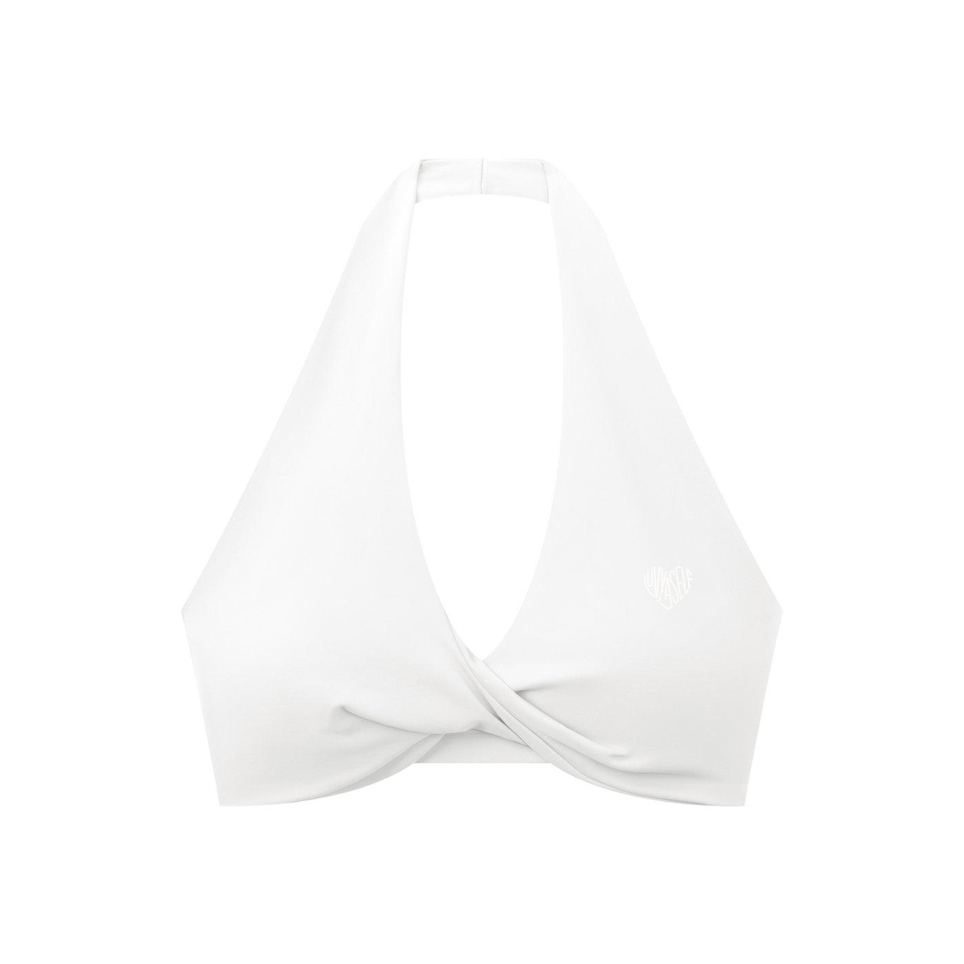 Women's Pleated Halter Sports Bra