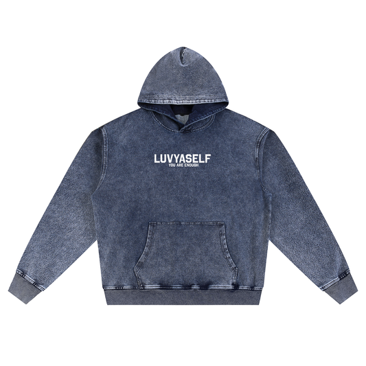 LUVYASELF - Snow Wash Oversized Hoodie
