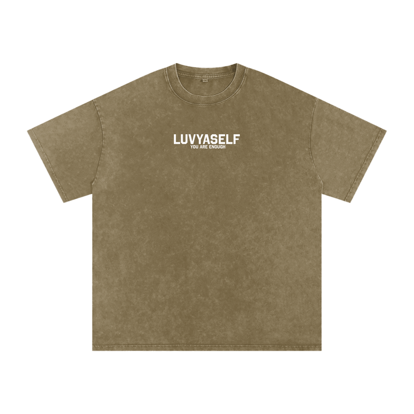 LUVYASELF - Snow Washed Oversized Cotton T-Shirt