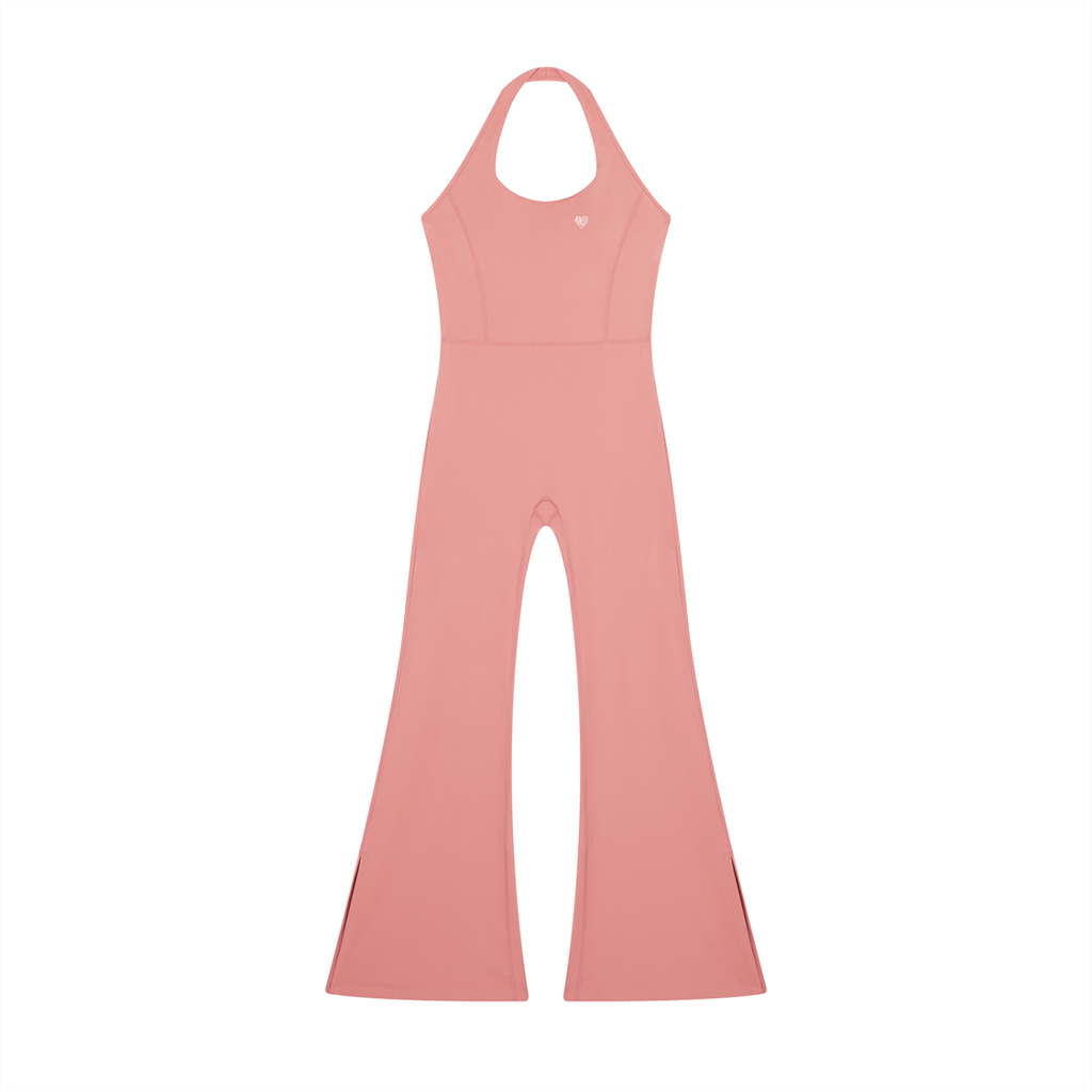 Uniform Halter Flared Jumpsuit