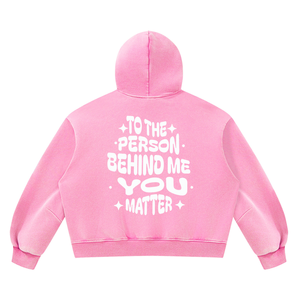 Unisex Vintage Wash Boxy Fleece Hoodie