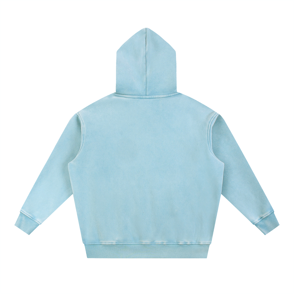 Uniform Snow Wash Fleece Oversize Hoodie