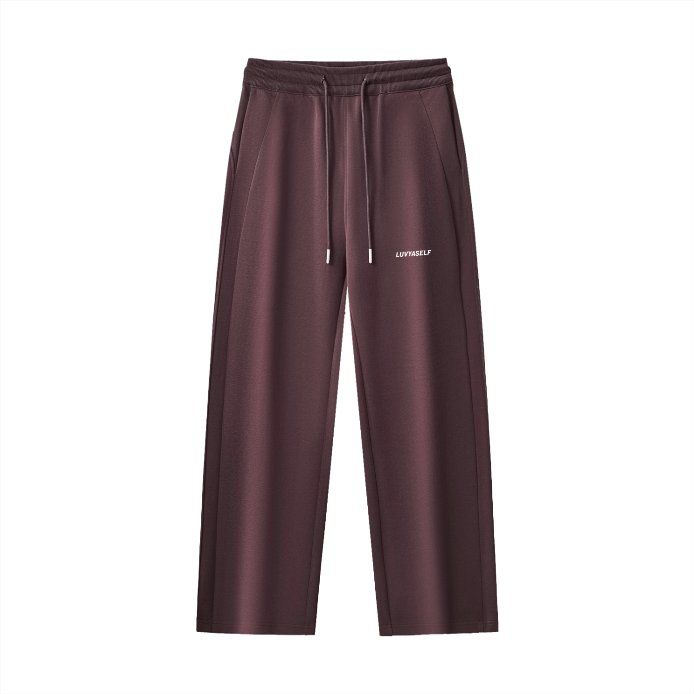 LUVYASELF Essential Drawstring Straight-Leg Sweatpants