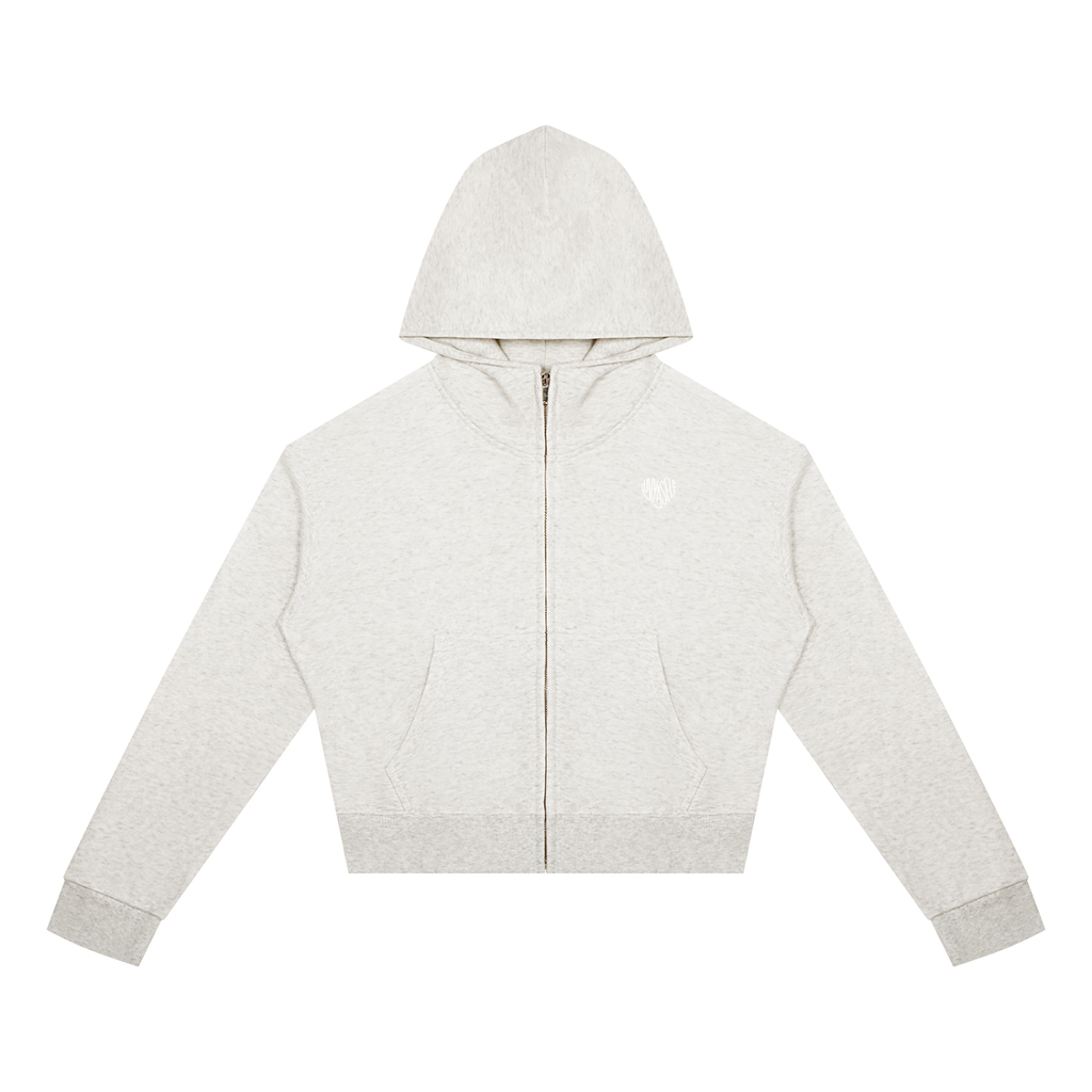 Women's Crop Full Zip Hoodie