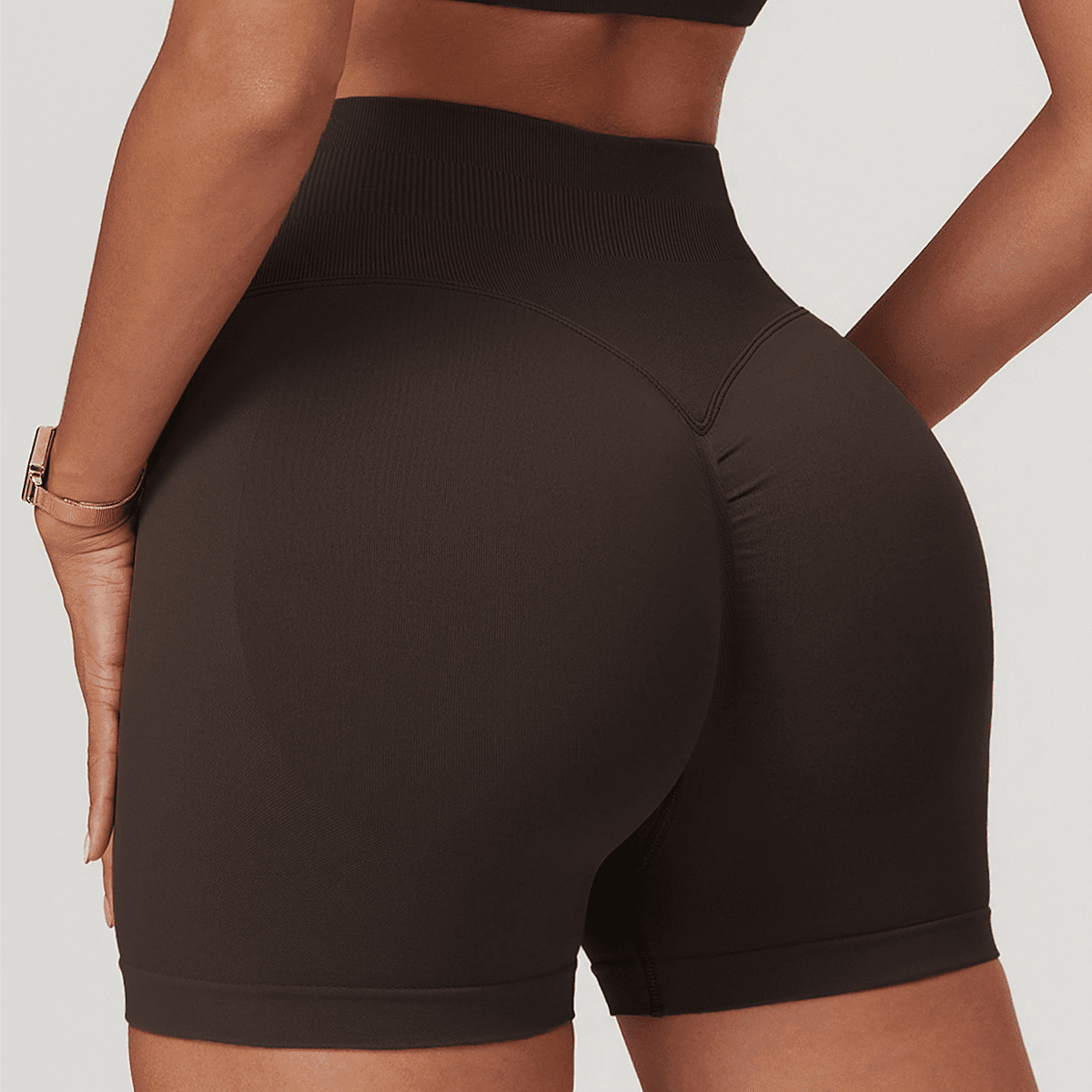 LUVYASELF - Seamless High-Waisted Yoga Shorts