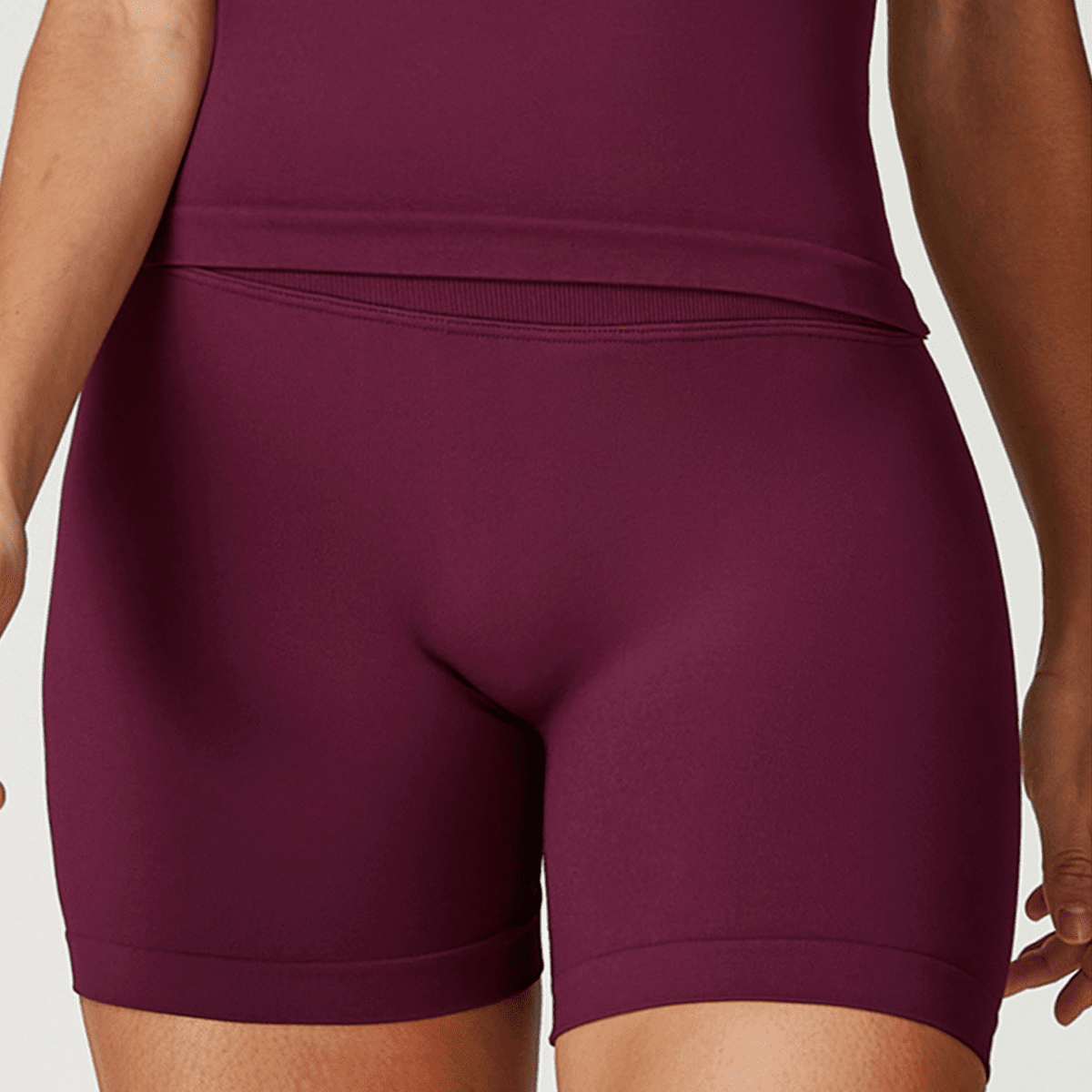 LUVYASELF - Seamless High-Waisted Yoga Shorts