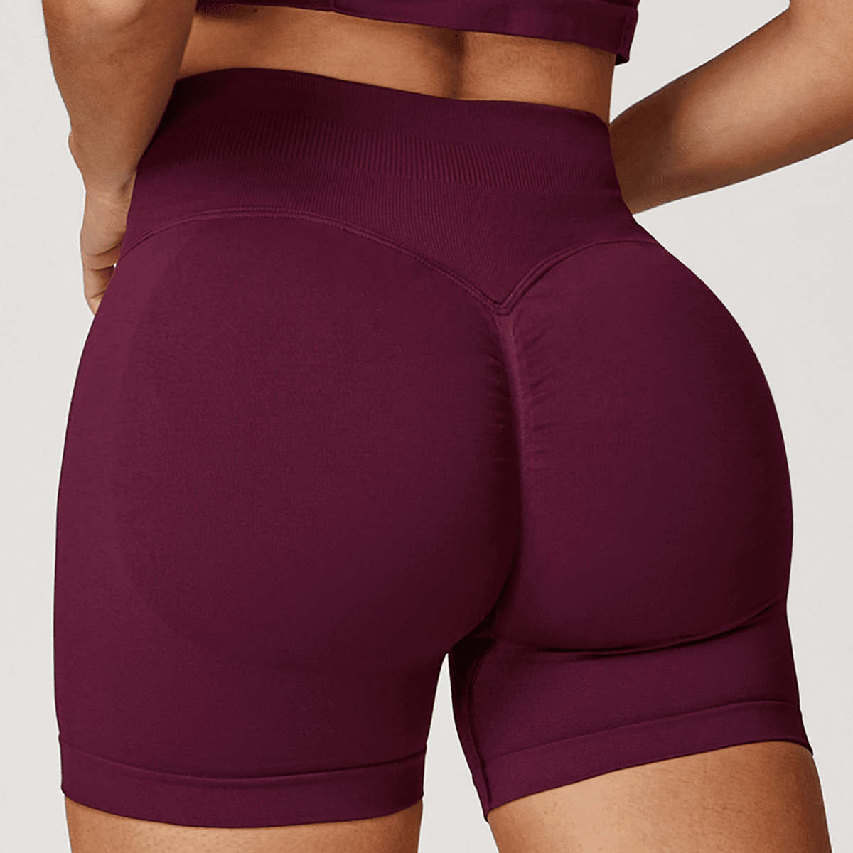 LUVYASELF - Seamless High-Waisted Yoga Shorts