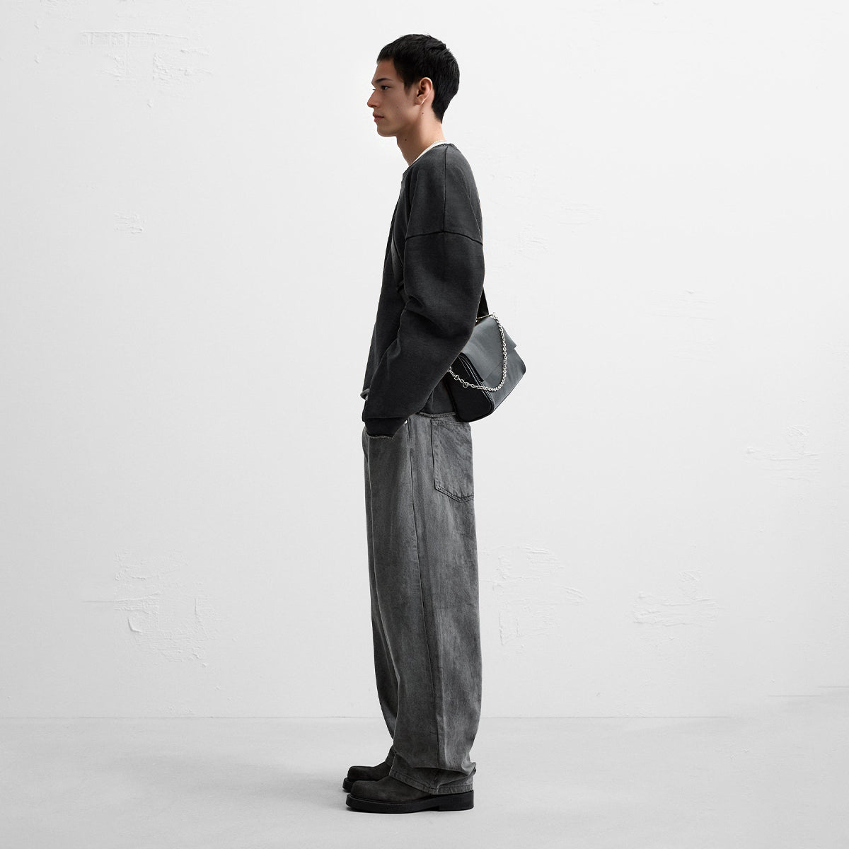 LUVYASELF - 440GSM Unisex Washed Cropped Sweatshirt