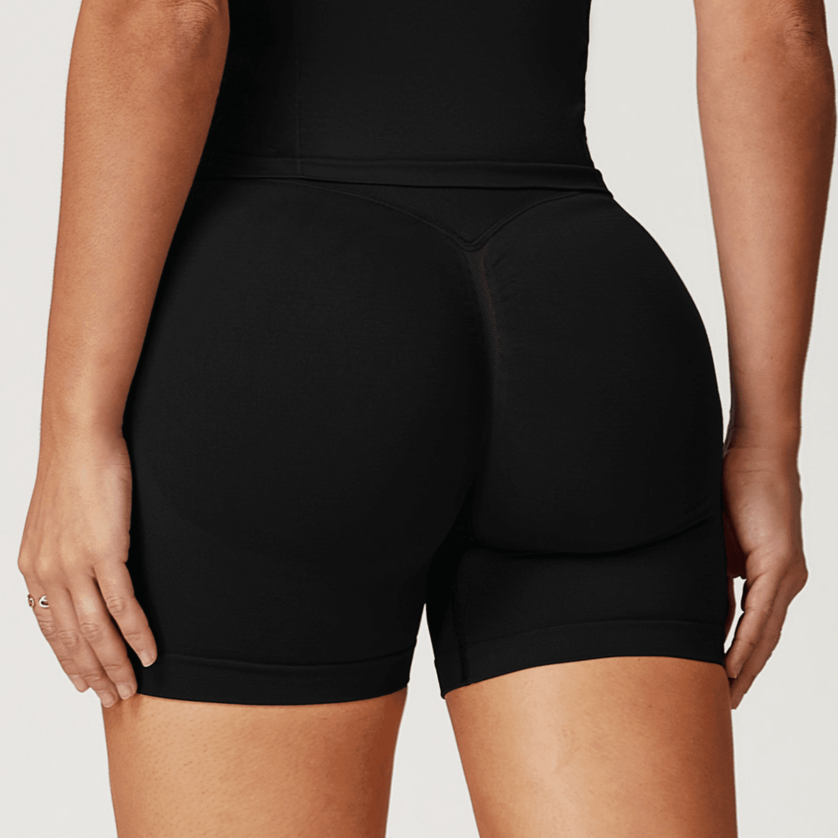 LUVYASELF - Seamless High-Waisted Yoga Shorts
