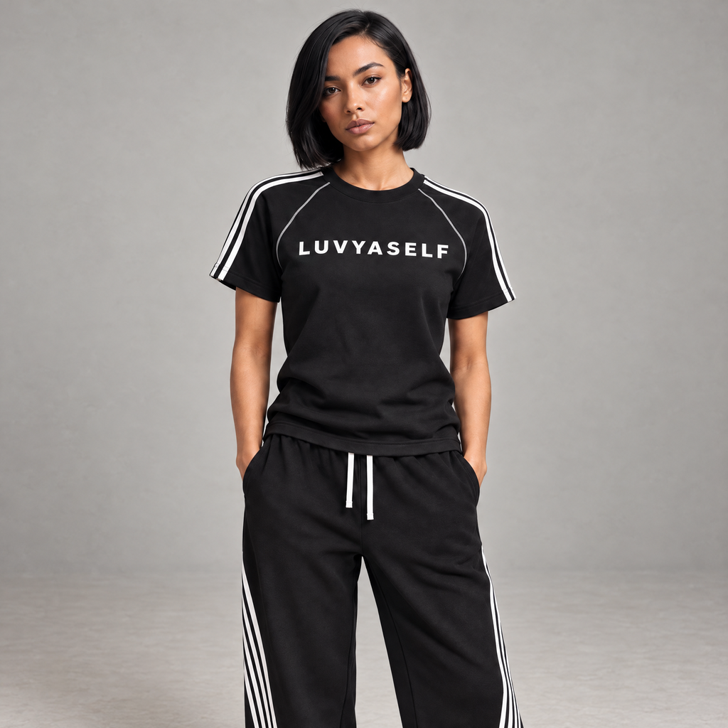 Striped Contrast Stitch T-Shirt