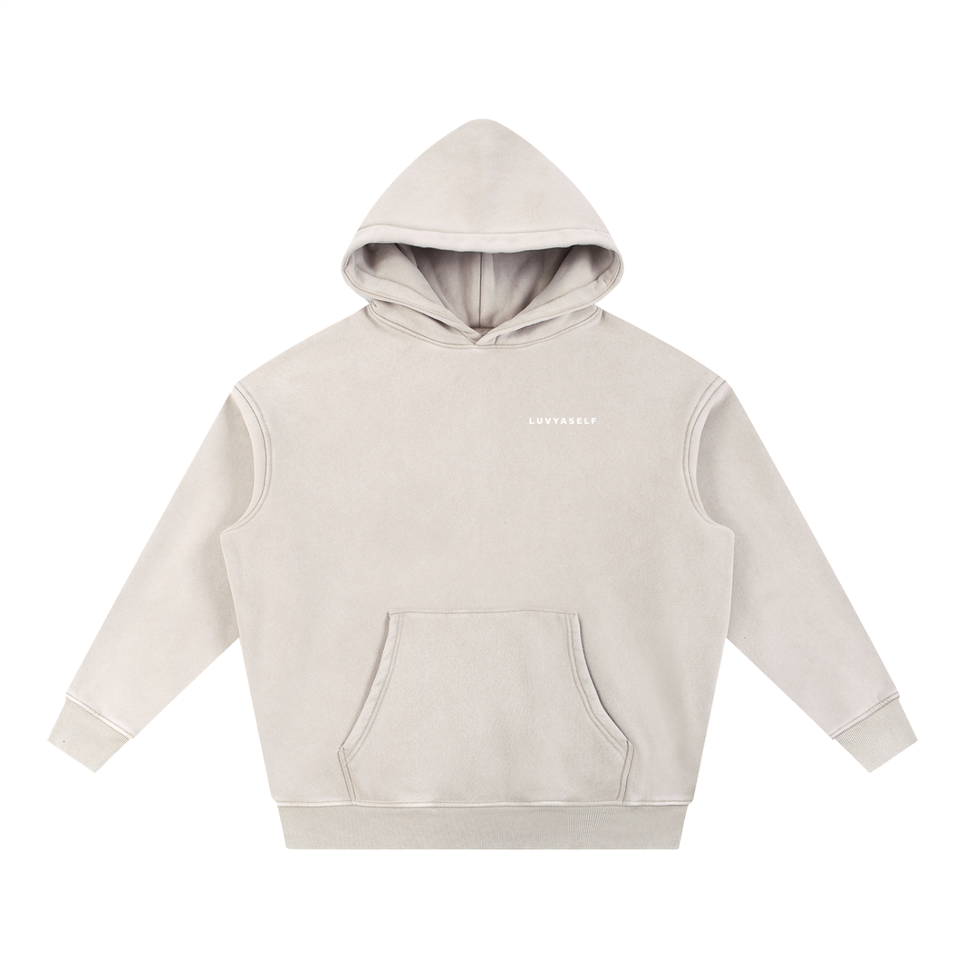 Uniform Snow Wash Fleece Oversize Hoodie
