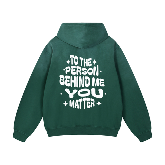 LUVYASELF - YOU MATTER - Heavyweight Sunfade Oversized Hoodie
