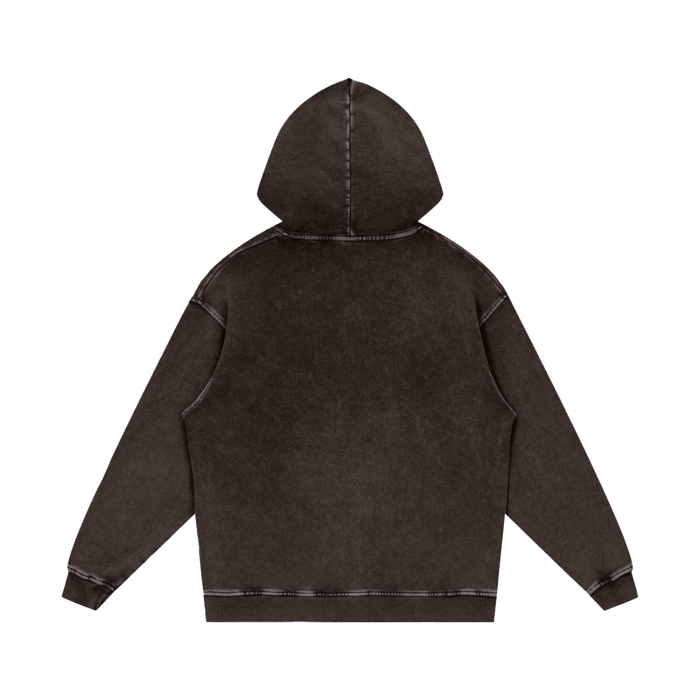 Uniform Snow Washed Loose Cotton Hoodie