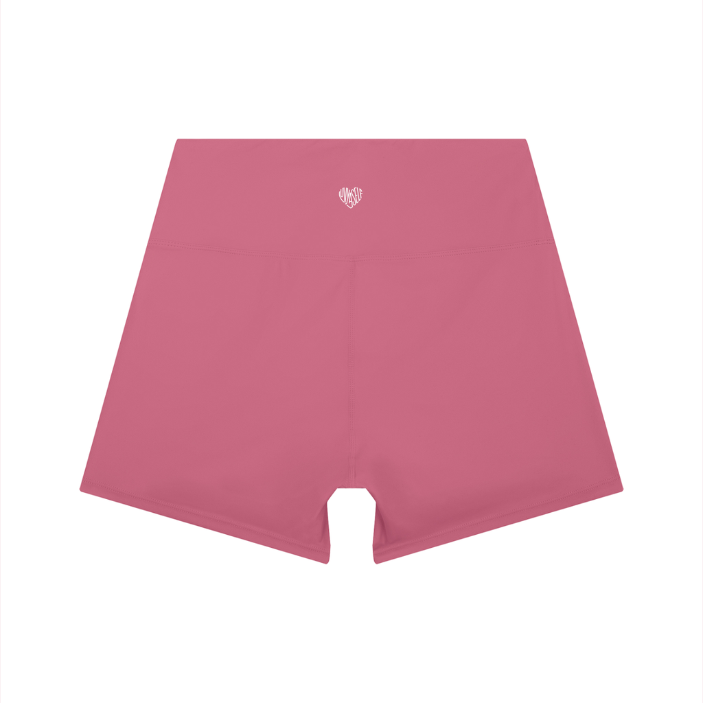 Uniform High-Waist Color Block Yoga Shorts
