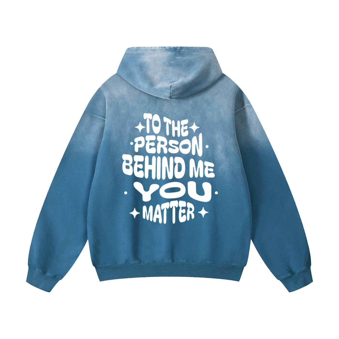 LUVYASELF - YOU MATTER - Heavyweight Sunfade Oversized Hoodie