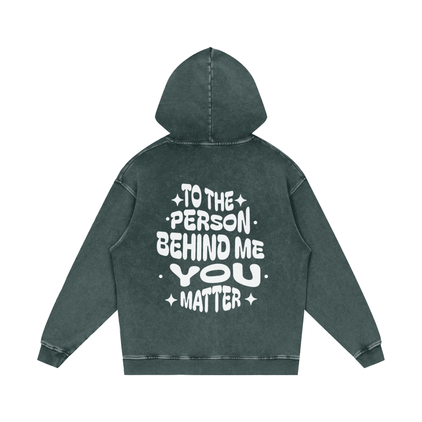 LUVYASELF "You Matter" Acid Wash Oversize Hoodie | 420 GSM Heavy weight cotton | Unisex Vintage Style