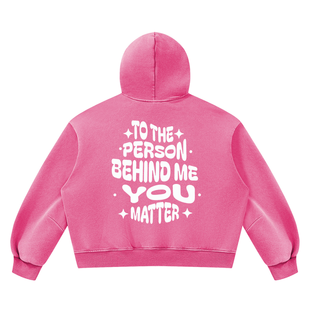 Unisex Vintage Wash Boxy Fleece Hoodie