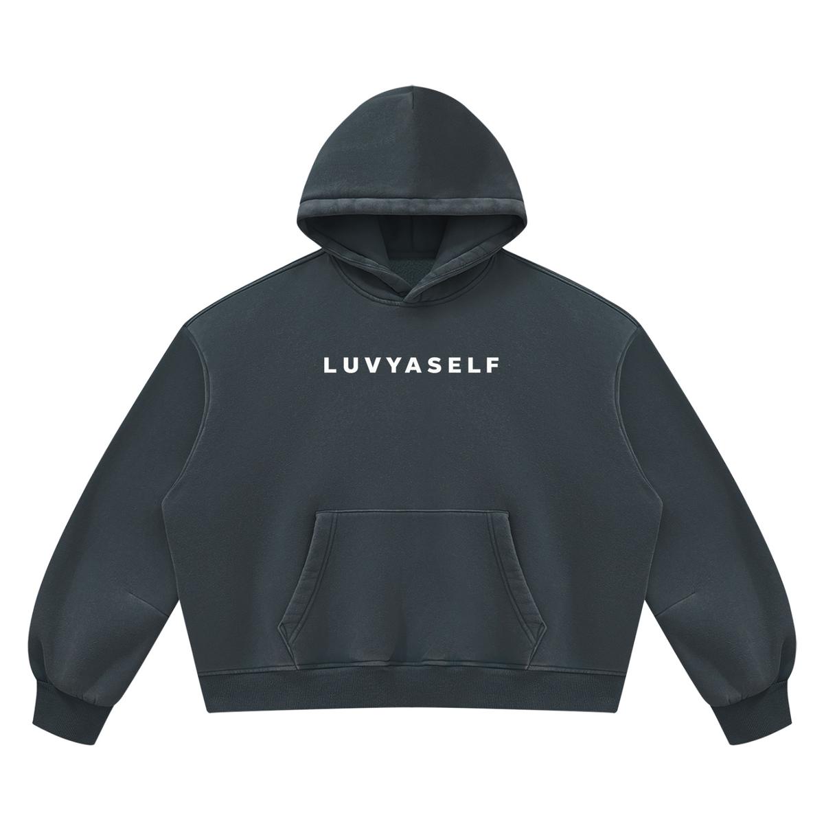 Unisex Vintage Wash Boxy Fleece Hoodie