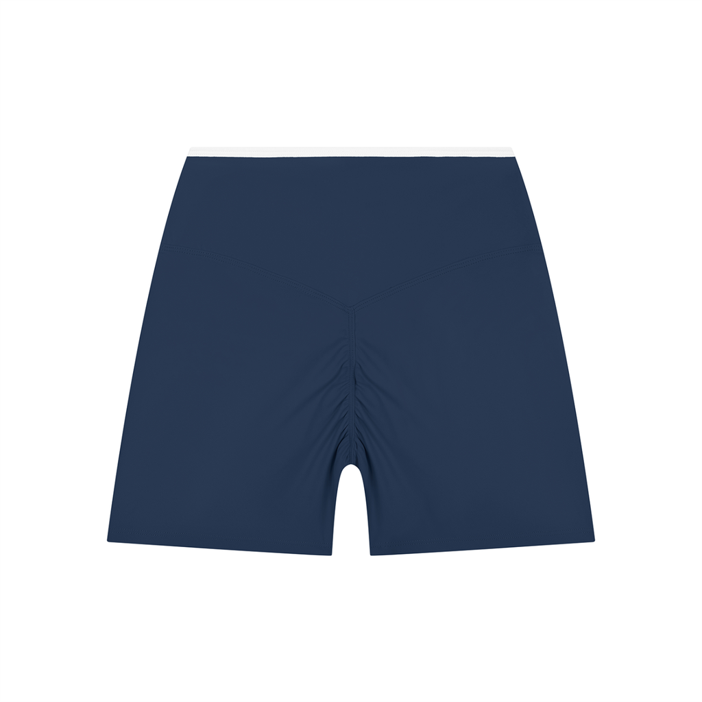 Uniform High Rise Color Block Yoga Shorts