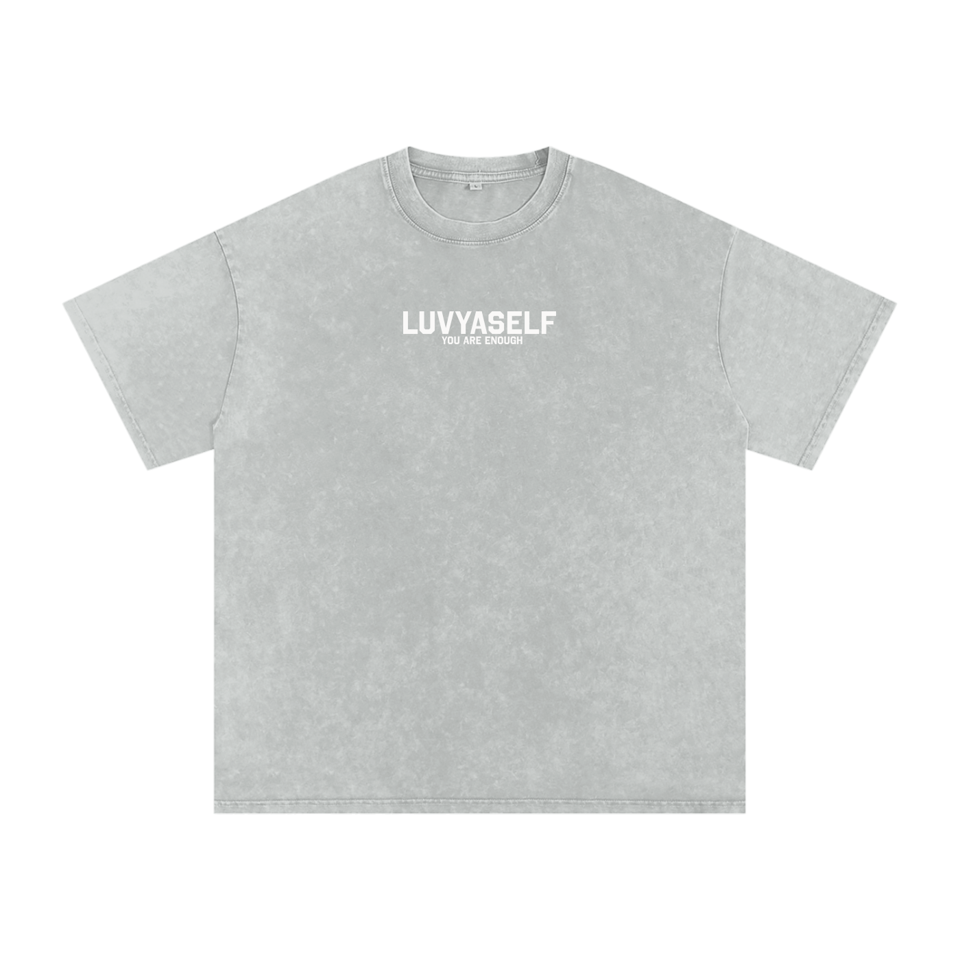 LUVYASELF - Snow Washed Oversized Cotton T-Shirt