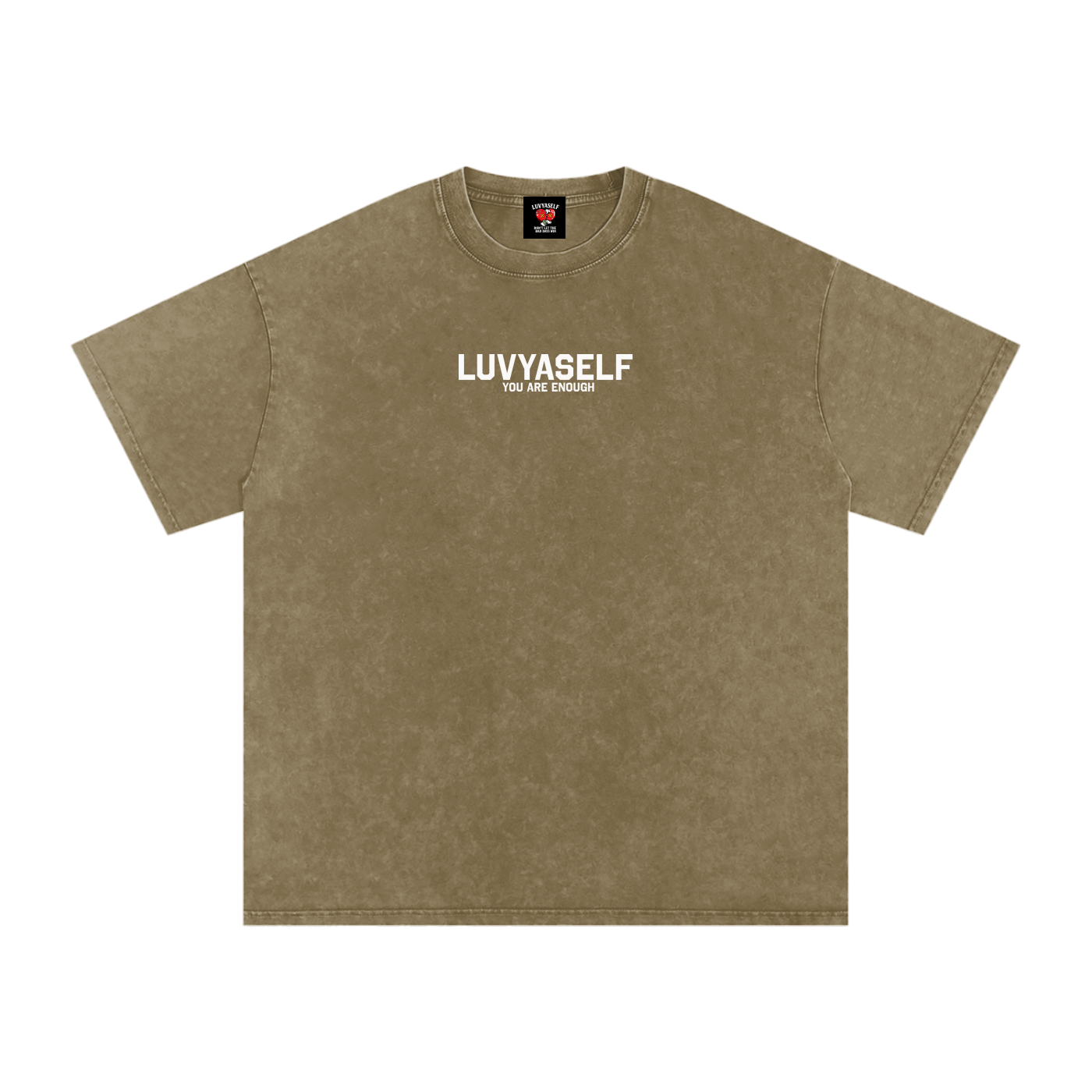 LUVYASELF - Snow Washed Oversized Cotton T-Shirt